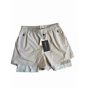 RawGear Summer Shorts Men's Small Light Gray Athletic Training Gym 4" Inseam NWT